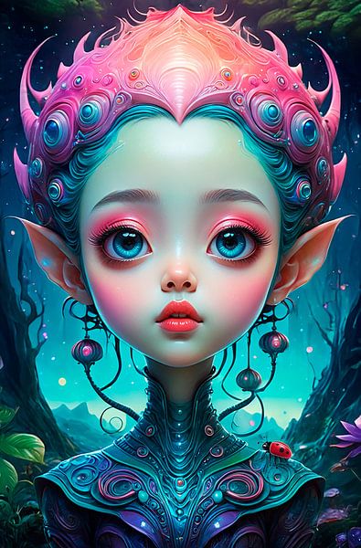 Alien girl... by Ans Bastiaanssen