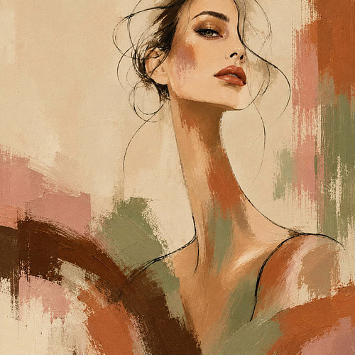 Porträt – Liebe, unvollendet von Moonheart Artworks