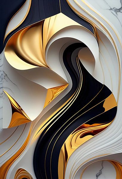 Gouden Marmer V1 van drdigitaldesign