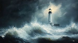 Leuchtturm im Meer