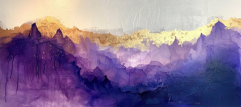 Golden Haze Adventure by Abstract Painting