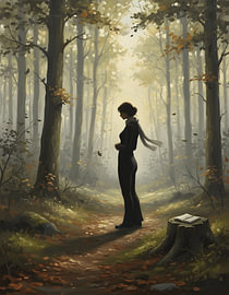 Gedachten verzamelen in het licht van het bos van Regan Frederick
