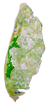 Texel Karte Aquarellmalerei