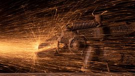 Antique pliers with sparks