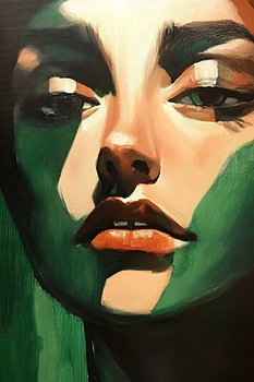 Portrait en vert