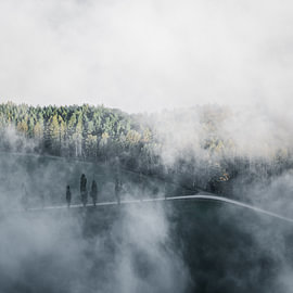 Foggy Landscape by Ralf Hickmann