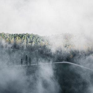 Nebel Landschaft