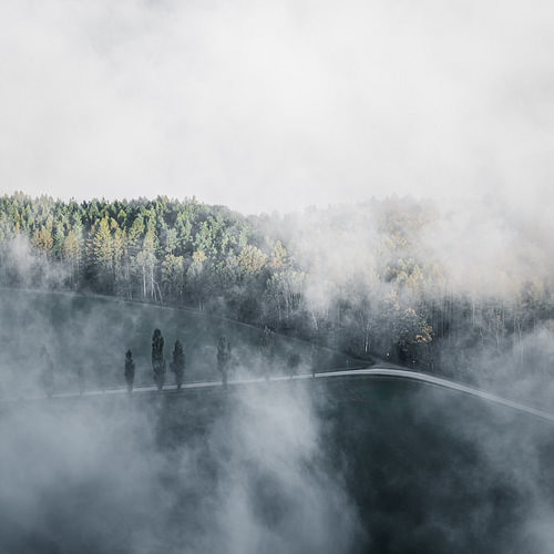 Nebel Landschaft von Ralf Hickmann