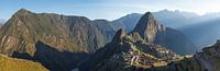 Machu Picchu, Panorama foto van Inca Ruïne, Peru