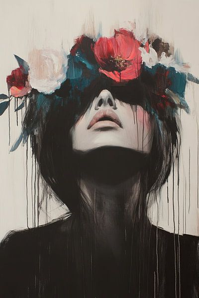 Woman with flowers | Flower woman by Zen and More