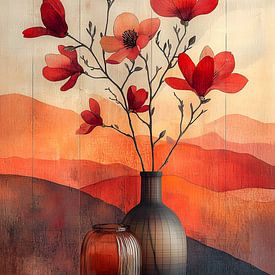 Magnolia Glow – Vlam in Vaas van Studio Ypie