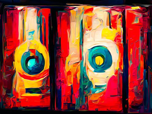 Kunstkleuren met patroon