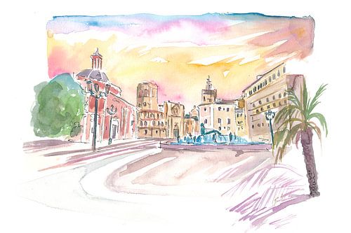 Scène de rue de Valence Mare De Deu