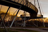zonsondergang brug