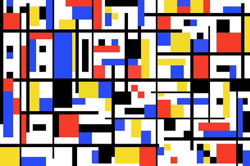 Mondrian style artwork