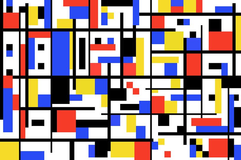 Mondrian style artwork by Gert Hilbink