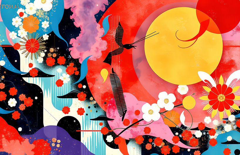 japanse abstracte kunst van Egon Zitter