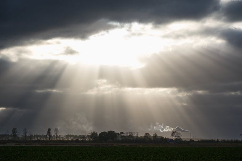 Rayons de soleil sur Noord-Beveland par Jan Jongejan