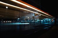 Tramway au départ de la gare centrale de Rotterdam