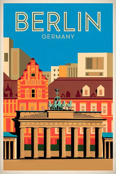 Berlin, Allemagne. par Poster Art Shop