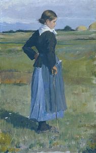 childe Hassam, französisches Bauernmädchen, 1883