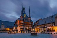 Das berühmte Rathaus in Wernigerode, Harz, Sachsen-Anhalt, Deutschland. von Henk Meijer Photography Miniaturansicht