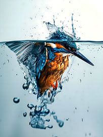 vibrant kingfisher by PixelPrestige