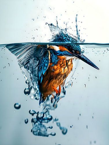 vibrant kingfisher