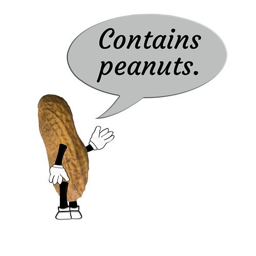 Peanut explains contains peanuts.