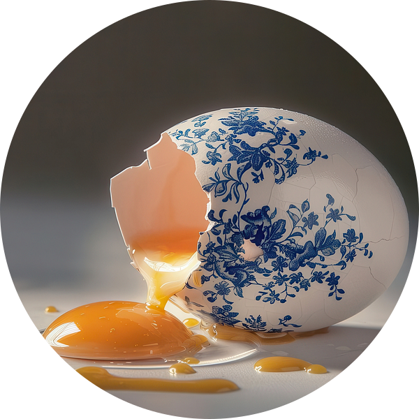 Delfts Blauw Ei van Studio Ypie