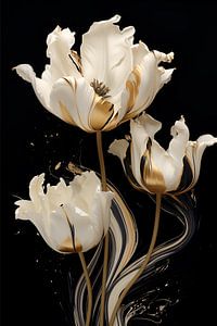 Golden tulip van Mirjam Duizendstra