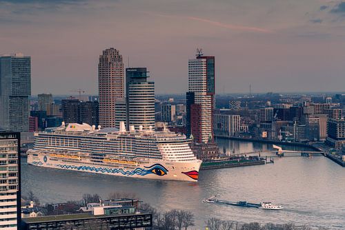 Abfahrt der Aida Nova aus Rotterdam