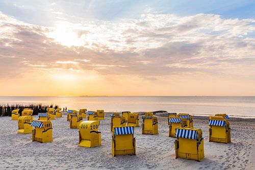 Strand aan de Noordzee in Cuxhaven