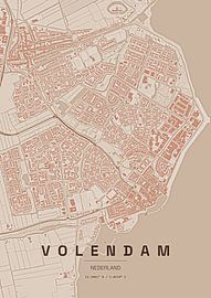 Stadtplan von Volendam von Stef van Campen