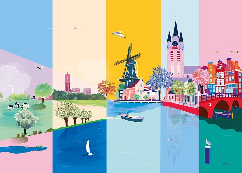 Blick auf Holland von Suzanne Allewelt