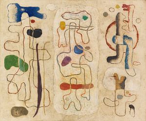 Willi Baumeister - Formen figural – dreiteilig (1938)