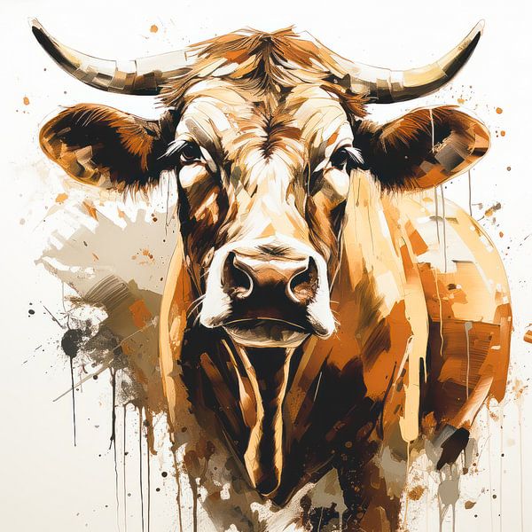 portrait d'une vache par Thea