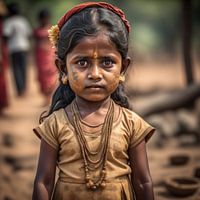 Kleines srilankisches Mädchen