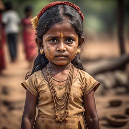 Kleines srilankisches Mädchen