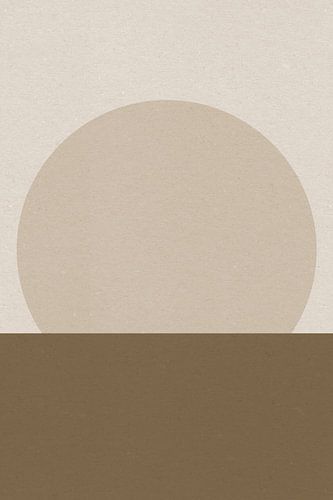 Japandi in aardetinten. Abstracte minimalistische Zen-kunst II