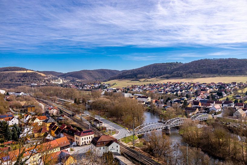 Voorjaarswandeling door de prachtige Saale vallei bij Dornburg-Camburg - Thüringen - Duitsland van Oliver Hlavaty