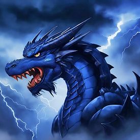 The blue dragon II by DeVerviers