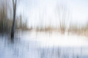 Een abstract landschap in de sneeuw - 27 van Danny Budts