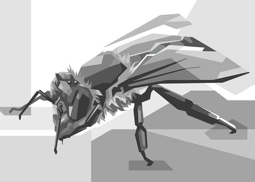 Guêpe grise Popart par Rizky Dwi Aprianda