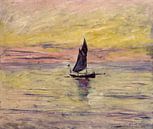 The Sailing Boat, Evening Effect - Claude Monet von Bridgeman Masters Miniaturansicht
