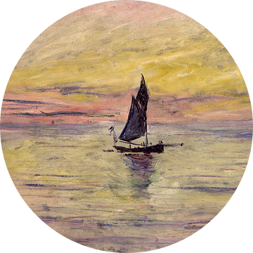 The Sailing Boat, Evening Effect - Claude Monet