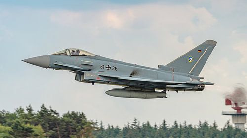 Eurofighter Typhoon demo team van de Luftwaffe.