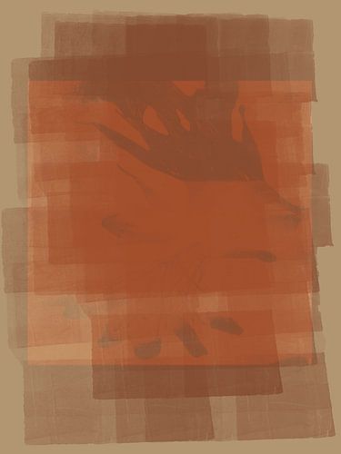 Terra, bruine en beige organische vormen.