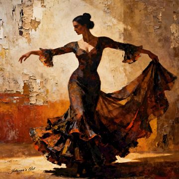 The Flamenco Flame van Johannas Art Creations