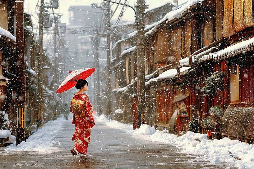 painting acgtig Japan Geisha by Egon Zitter